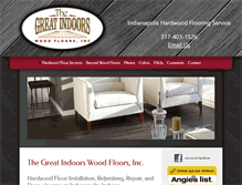 Tablet Screenshot of greatindoorswoodfloors.com